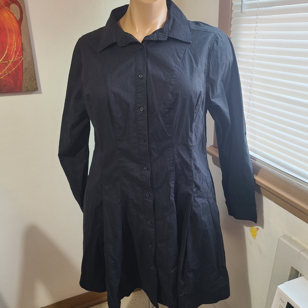 Long sleeve shirt dress